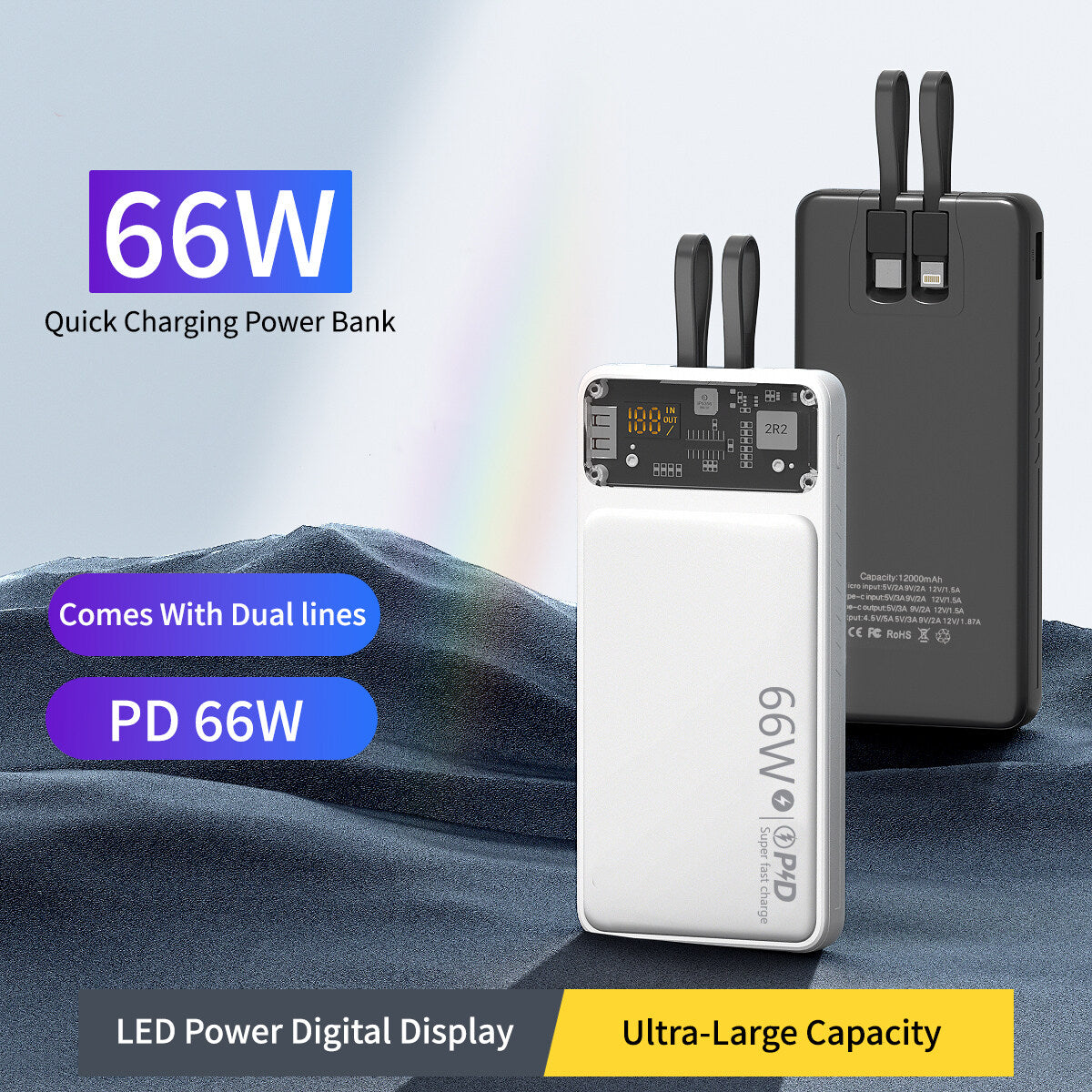 66W 20000mah Super Fast Charging Power Bank 66W 20000mah Super Fast Charging Power Bank